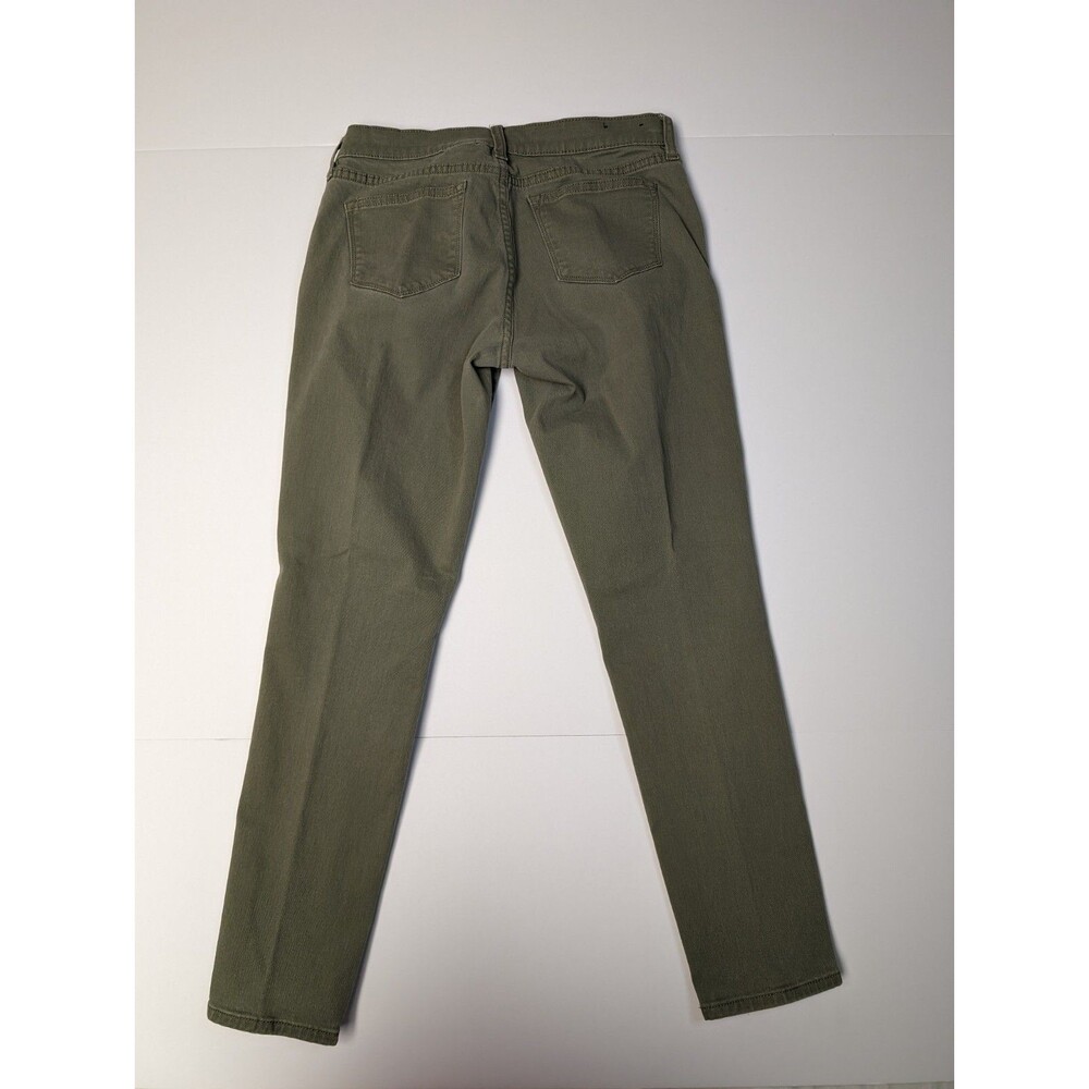 J Crew Womens 26 Jeans Denim Pants Army Green 8" Midrise Skinny Stretch